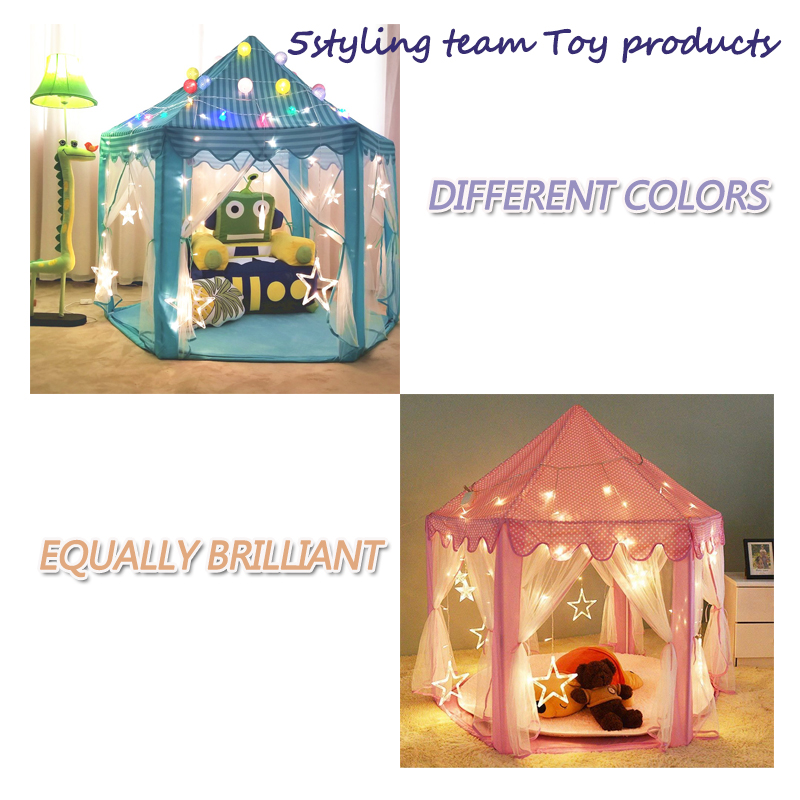Gyerek sátor hatszög Princess sátor gyermek beltéri játékház baba sátor játékház gyártója